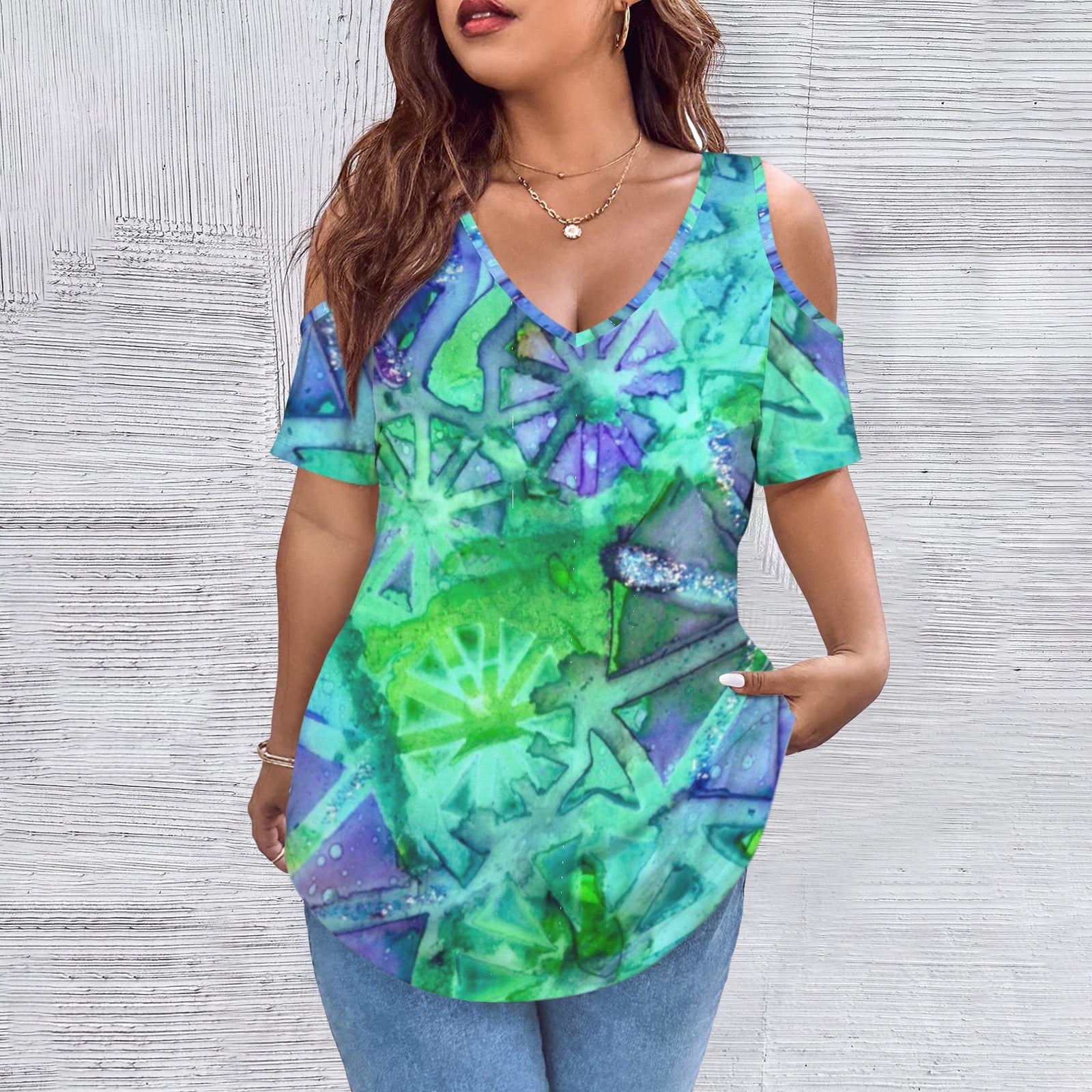 Blue green tank